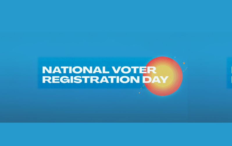 Text reads "National Voter Registration Day"